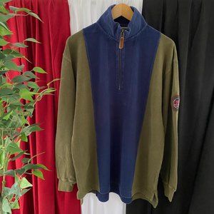 VINTAGE FILA SPORT OVERLAND HALF ZIP PULLOVER SWEATER